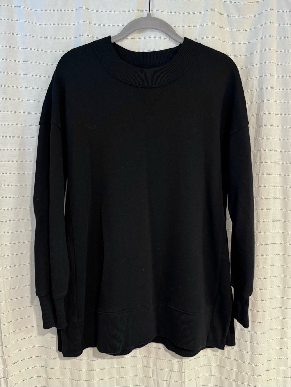 aerie Black Crewneck Sweatshirt Size Small